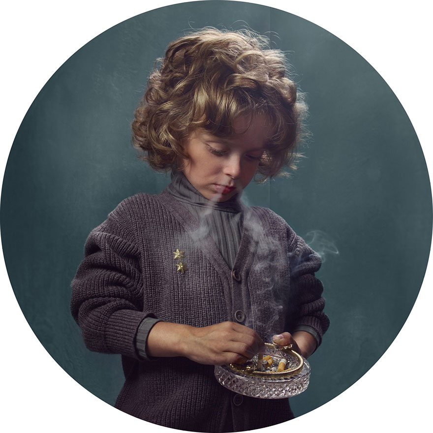 Dohányzó gyerekekről készült fotósorozat hívja fel a figyelmet a szülői felelősségre